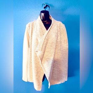 Lucky Brand Crème Sweater Jacket Size L